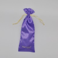 High Quality Drawstring Jewelry Gift Dust Pouch Wig Packaging Satin Bags With Tassels Custom Logo