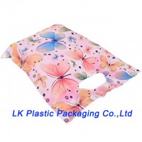 custom plastic merchandise bag die cut handle bag boutique retail shopping bag goodie bag gift bag